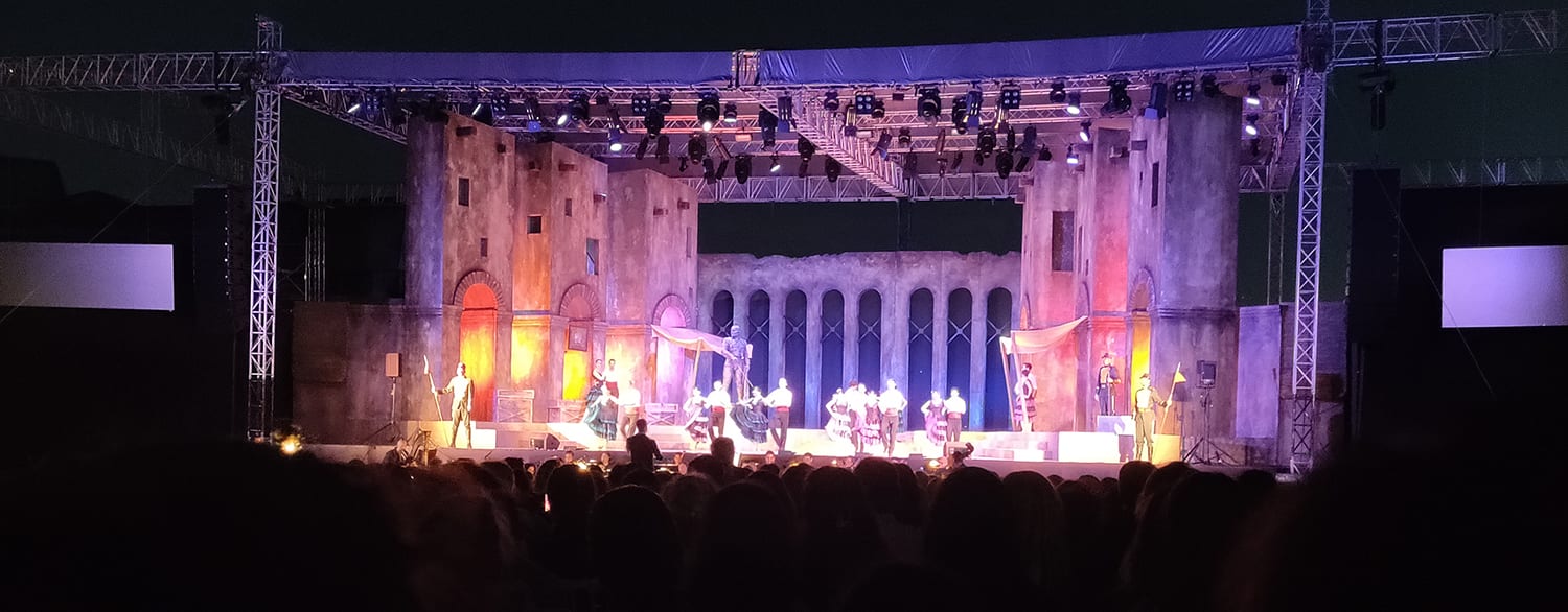 July 2023 opera festival performance on the outdoor stage by the Golden Horn